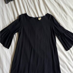 Megan Huntz Black Bell Sleeve Top